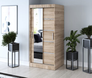 Szafa przesuwna 90x200 Ralf, Dąb Sonoma