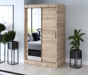Szafa przesuwna 120x200 Sofia, Dąb Sonoma