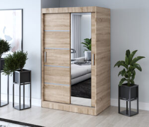 Szafa przesuwna 120x200 Pepe, Dąb Sonoma