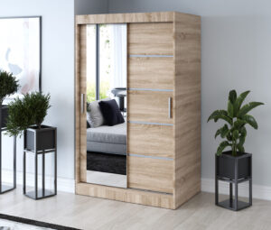 Szafa przesuwna 120x200 Ralf, Dąb Sonoma