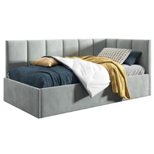 Łóżko młodzieżowe 80x200 Supreme Roma, Jasny szary, Pojemnik