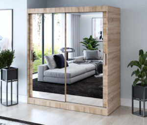 Szafa przesuwna 180x200 Karl, Dąb Sonoma