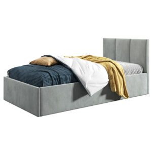 Łóżko młodzieżowe 80x200 Basic Roma, Jasny szary, Pojemnik