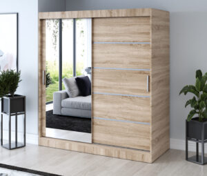Szafa przesuwna 180x200 Ralf, Dąb Sonoma