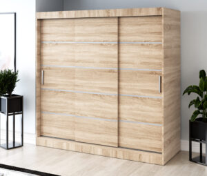 Szafa przesuwna 200x200 Nina, Dąb Sonoma