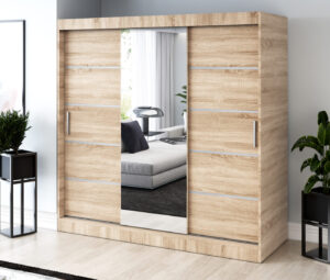 Szafa przesuwna 200x200 Pepe, Dąb Sonoma