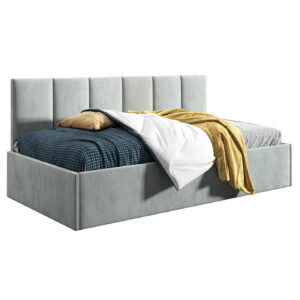 Łóżko młodzieżowe 80x200 Comfort Roma, Jasny szary, Pojemnik