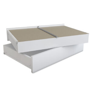 Szuflady do szafy 150x200, 2 sztuki, Biały mat