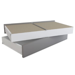 Szuflady do szafy 180x200, 2 sztuki, Antracyt mat