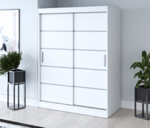 Szafa przesuwna 150x200 Nina, Biały mat