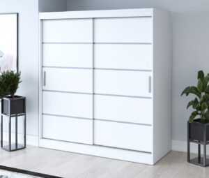 Szafa przesuwna 180x200 Nina, Biały mat