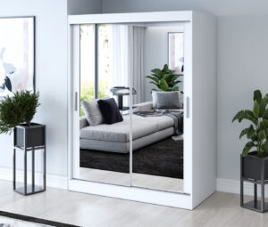 Szafa przesuwna 150x200 Karl, Biały mat