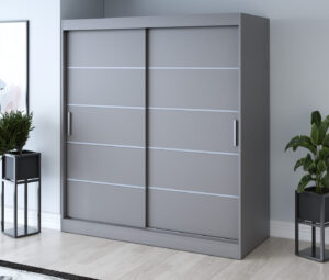 Szafa przesuwna 180x200 Nina, Antracyt mat