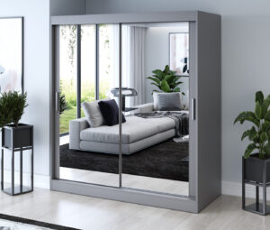 Szafa przesuwna 180x200 Karl, Antracyt mat