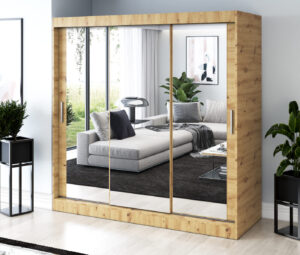 Szafa przesuwna 200x200 Karl, Dąb Artisan