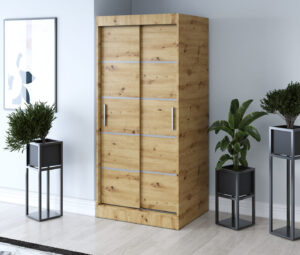 Szafa przesuwna 90x200 Nina, Dąb Artisan