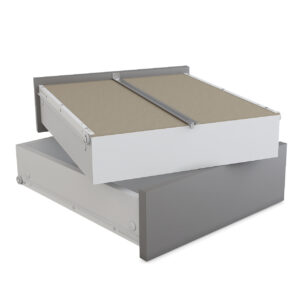 Szuflady do szafy 90x200, 2 sztuki, Antracyt mat