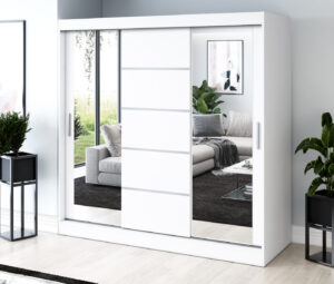 Szafa przesuwna 200x200 Ralf, Biały mat