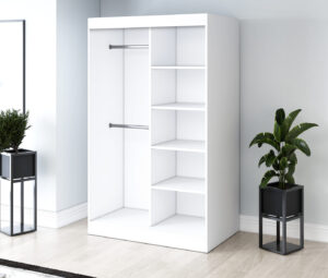 Garderoba 120x200 Troy, Biały mat