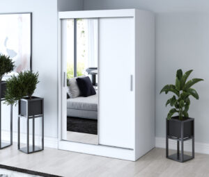 Szafa przesuwna 120x200 Sofia, Biały mat