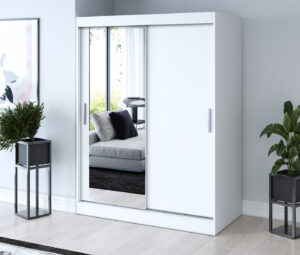 Szafa przesuwna 150x200 Sofia, Biały mat