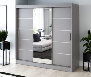 Szafa przesuwna 200x200 Pepe, Antracyt mat