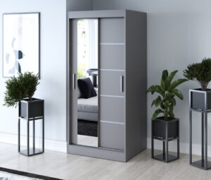 Szafa przesuwna 90x200 Ralf, Antracyt mat