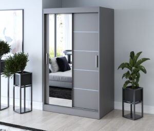 Szafa przesuwna 120x200 Ralf, Antracyt mat