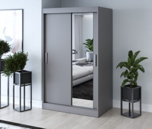 Szafa przesuwna 120x200 Hugo, Antracyt mat