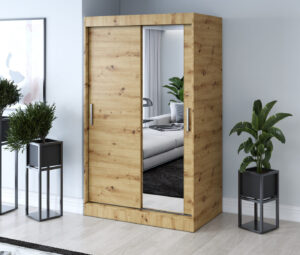 Szafa przesuwna 120x200 Hugo, Dąb Artisan