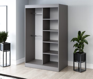 Garderoba 120x200 Troy, Antracyt mat