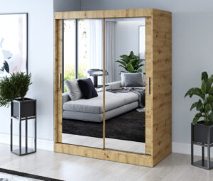 Szafa przesuwna 150x200 Karl, Dąb Artisan