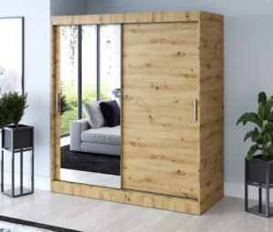 Szafa przesuwna 180x200 Sofia, Dąb Artisan